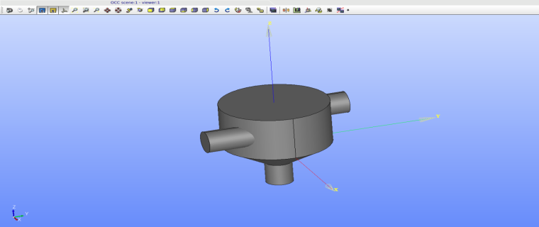 Static mixture geometry in Salome.